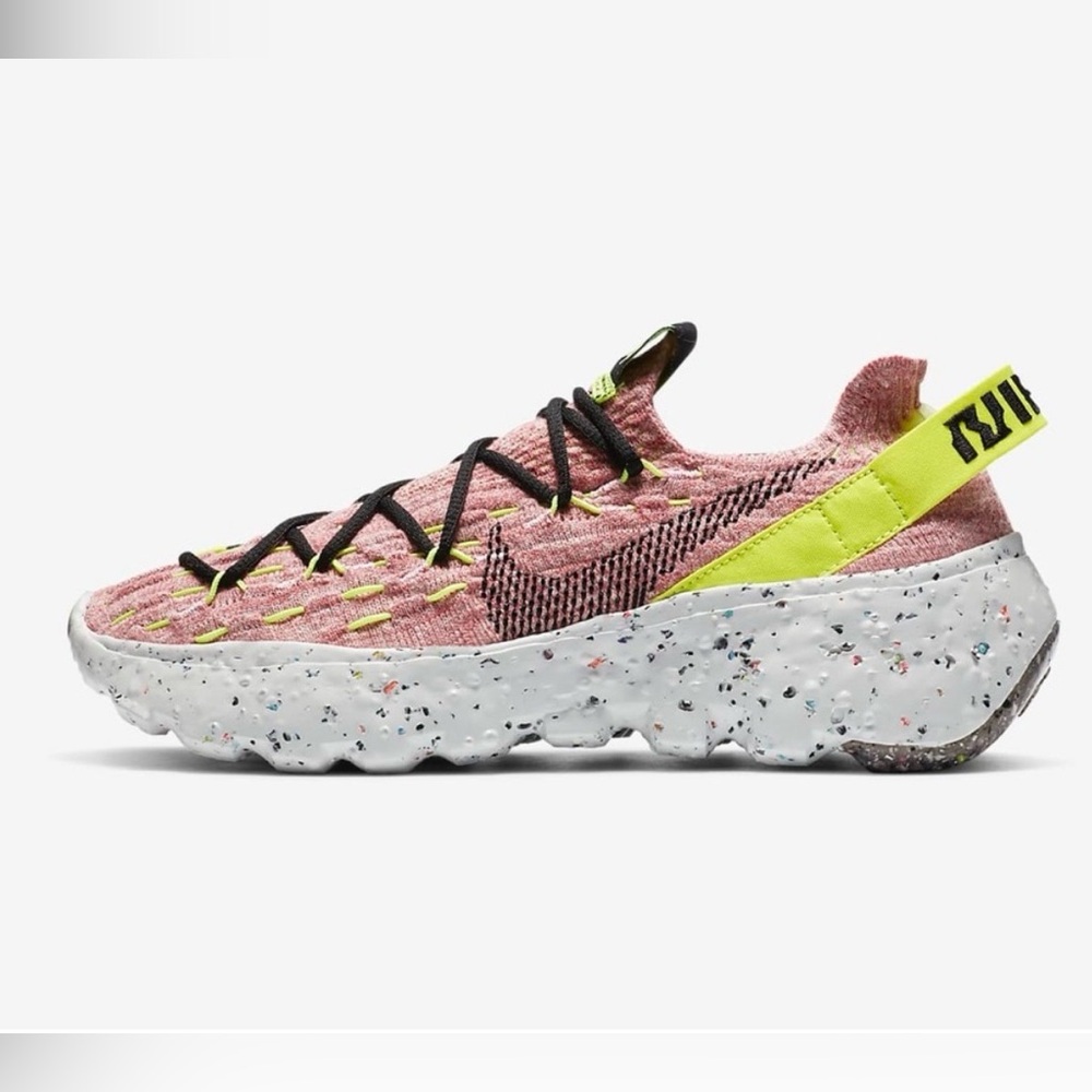 Women's Nike Space Hippie 04 Lemon Venom/Black - size 8.5.LIKE NEW, IN BOX!